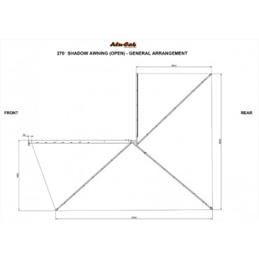 Alu-Cab 270° Markise Astabweiser